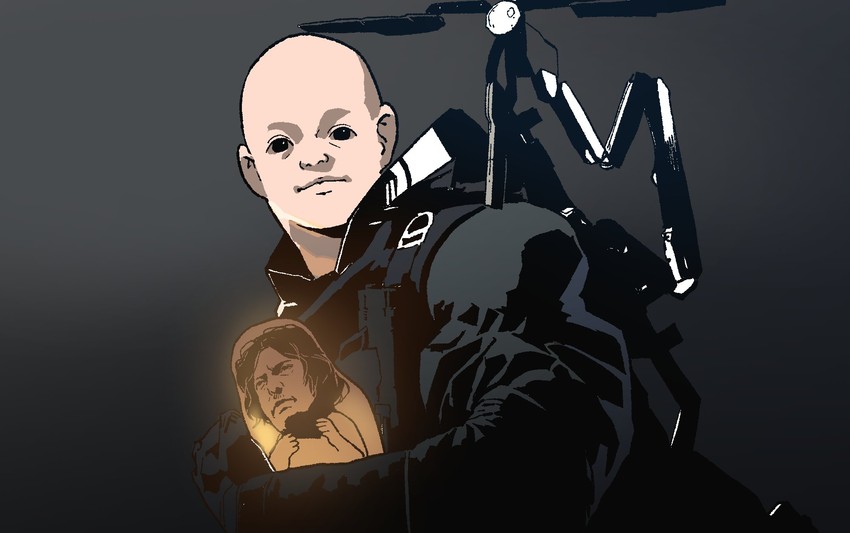 sam porter bridges and bb-28 (death stranding) drawn by gogalking