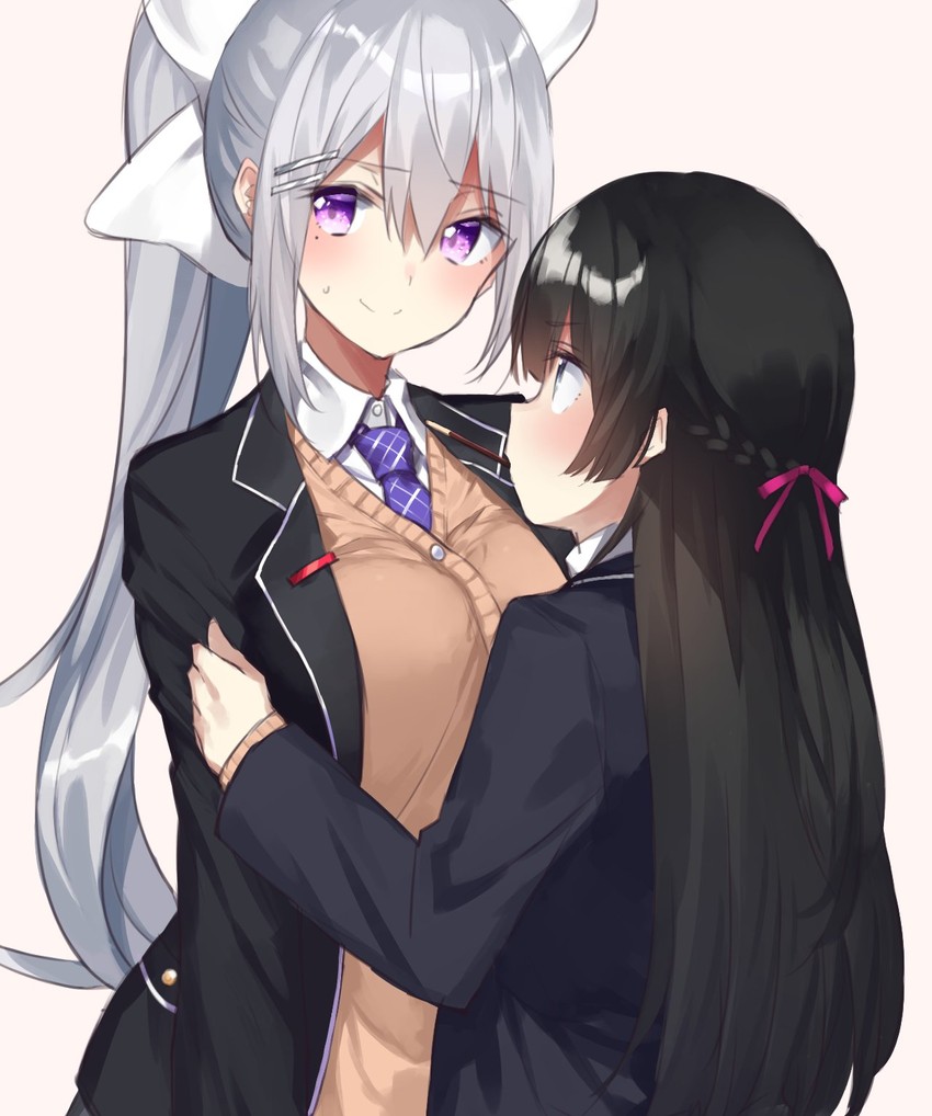 tsukino mito and higuchi kaede (nijisanji) drawn by buran_buta
