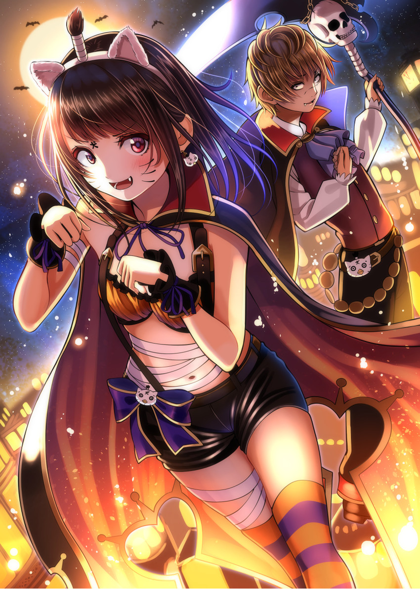 matsuno chiya and karasuma ryuu (original) drawn by kentaurosu