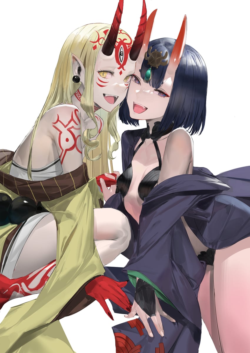 shuten douji and ibaraki douji (fate and 1 more) drawn by blazpu