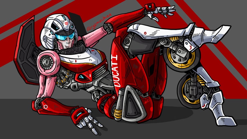 arcee (transformers and 1 more) drawn by ryzmechaa