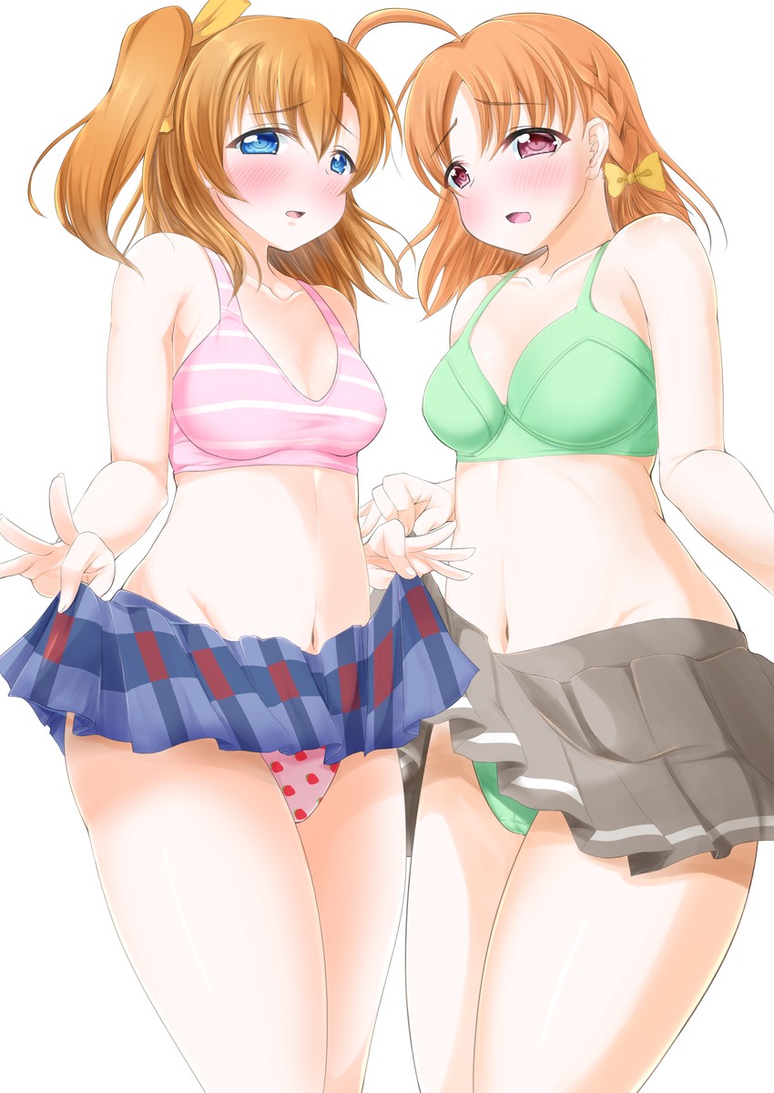kosaka honoka and takami chika (love live! and 2 more) drawn by asakawa-san_(8107ka)