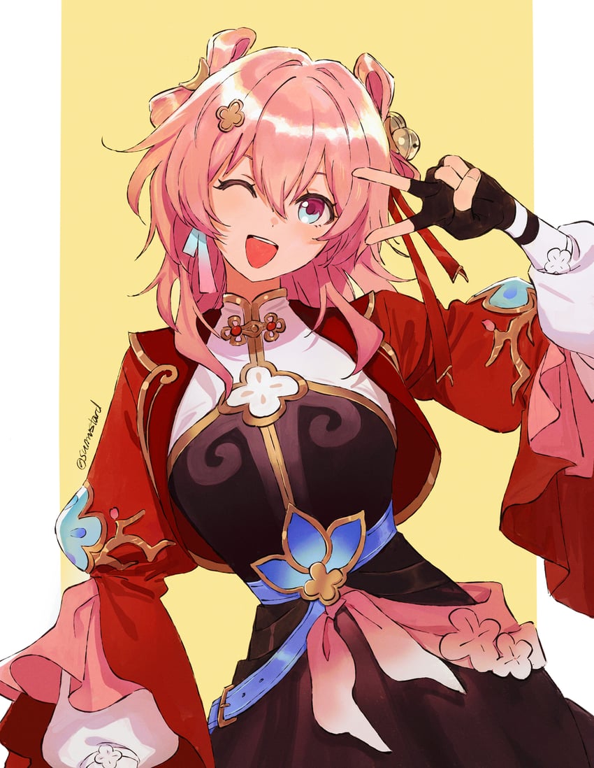 march 7th (honkai and 1 more) drawn by sumustard