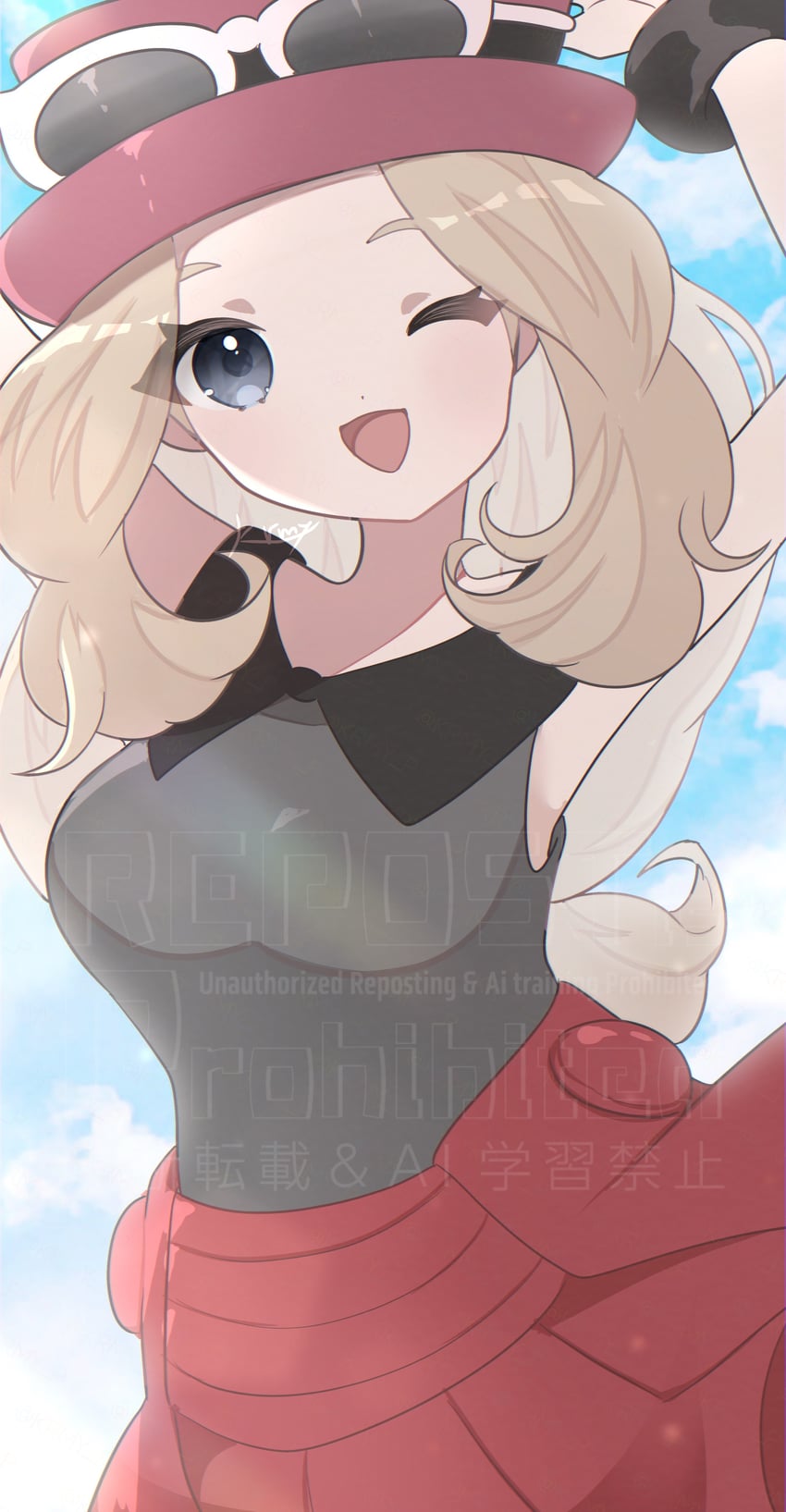 serena (pokemon and 1 more) drawn by kurumiya_(krmy_p)