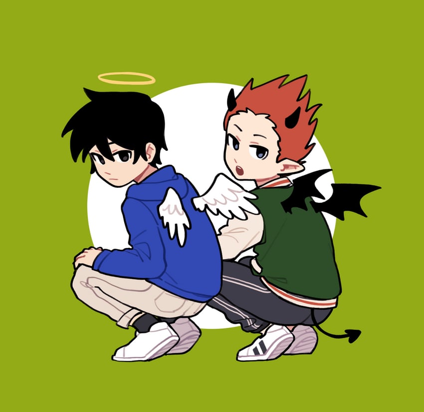 kageyama ritsu and suzuki shou (mob psycho 100) drawn by meowzng