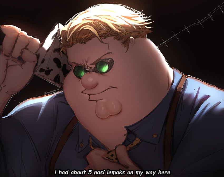 nanami kento and peter griffin (jujutsu kaisen and 1 more) drawn by kowai_(iamkowai)