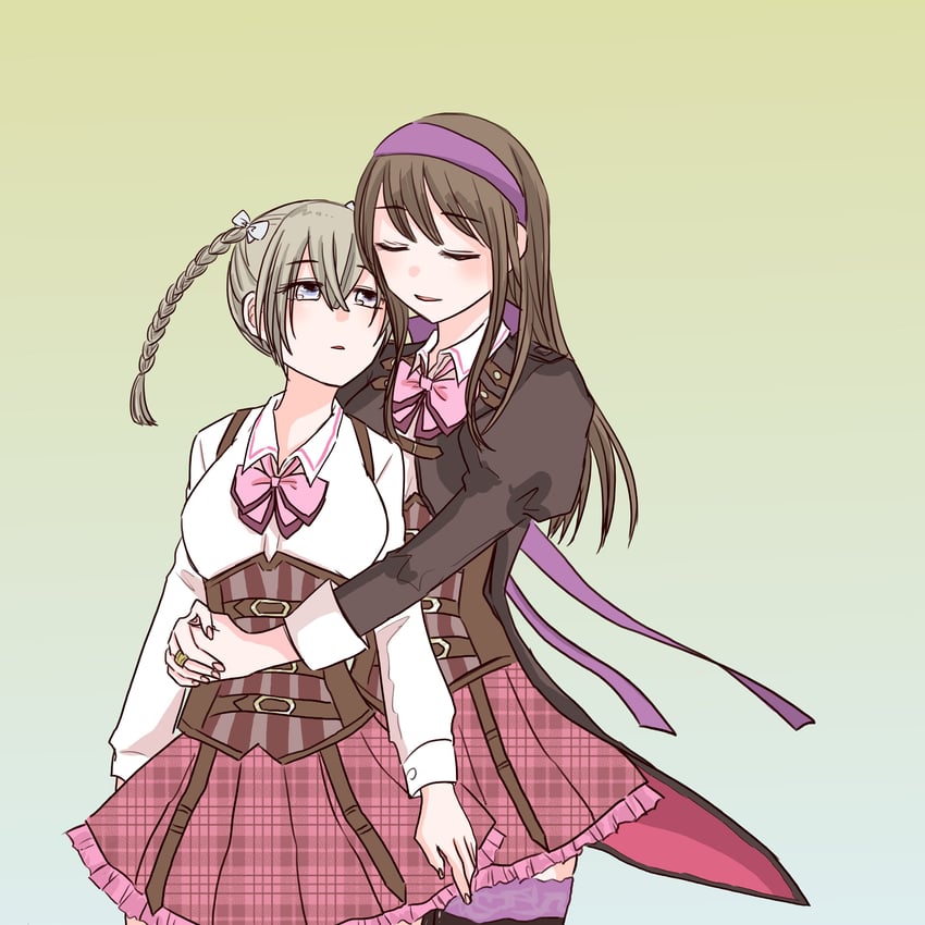 kishimoto maria mirai and kishimoto lucia raimu (assault lily) drawn by yamada_(ymdgrak)