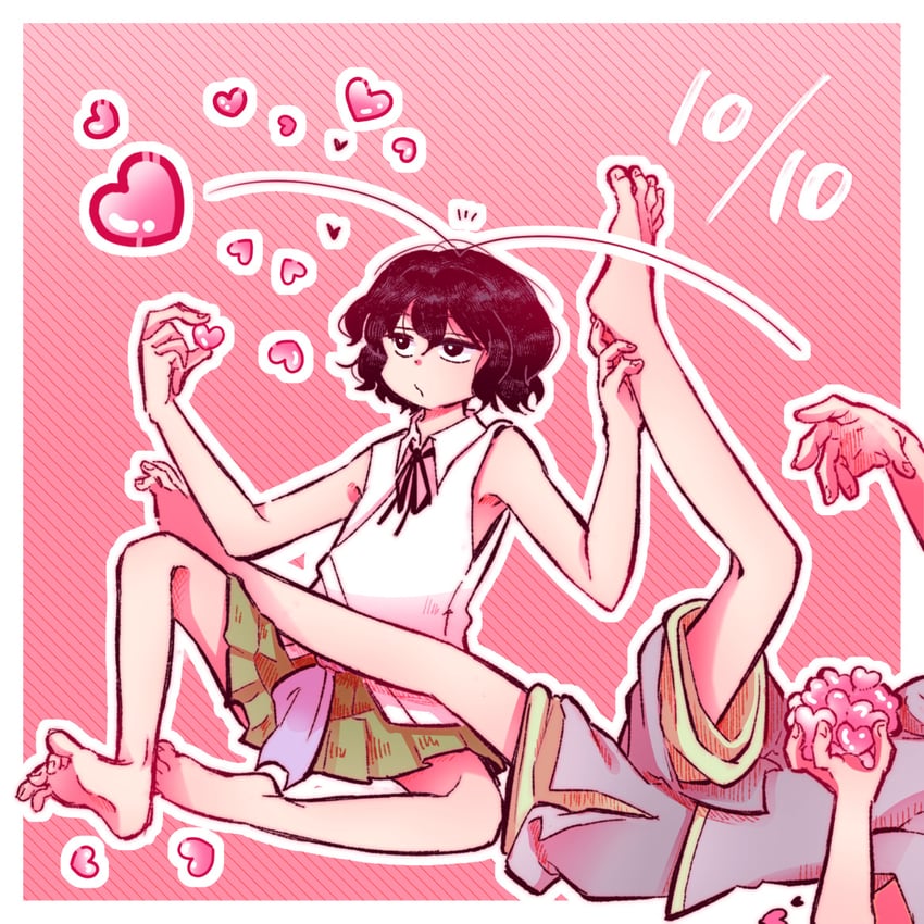enraku tsubakura and houlen yabusame (len'en) drawn by chikafumikou