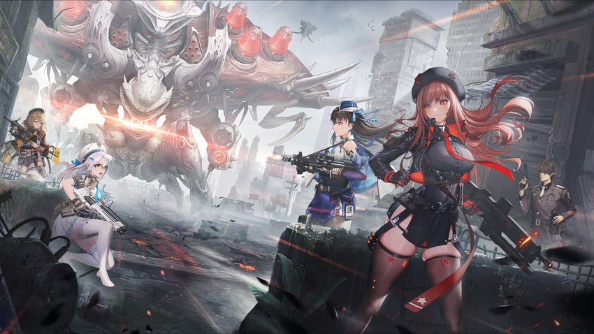 anis, rapi, commander, neon, marian, and 1 more (goddess of victory: nikke)