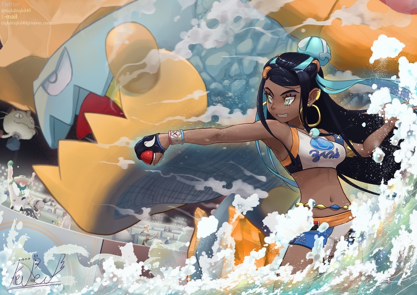 pikachu, misty, nessa, bea, jessie, and 12 more (pokemon and 4 more) drawn by keureu_(tiqkdtiqkd10)