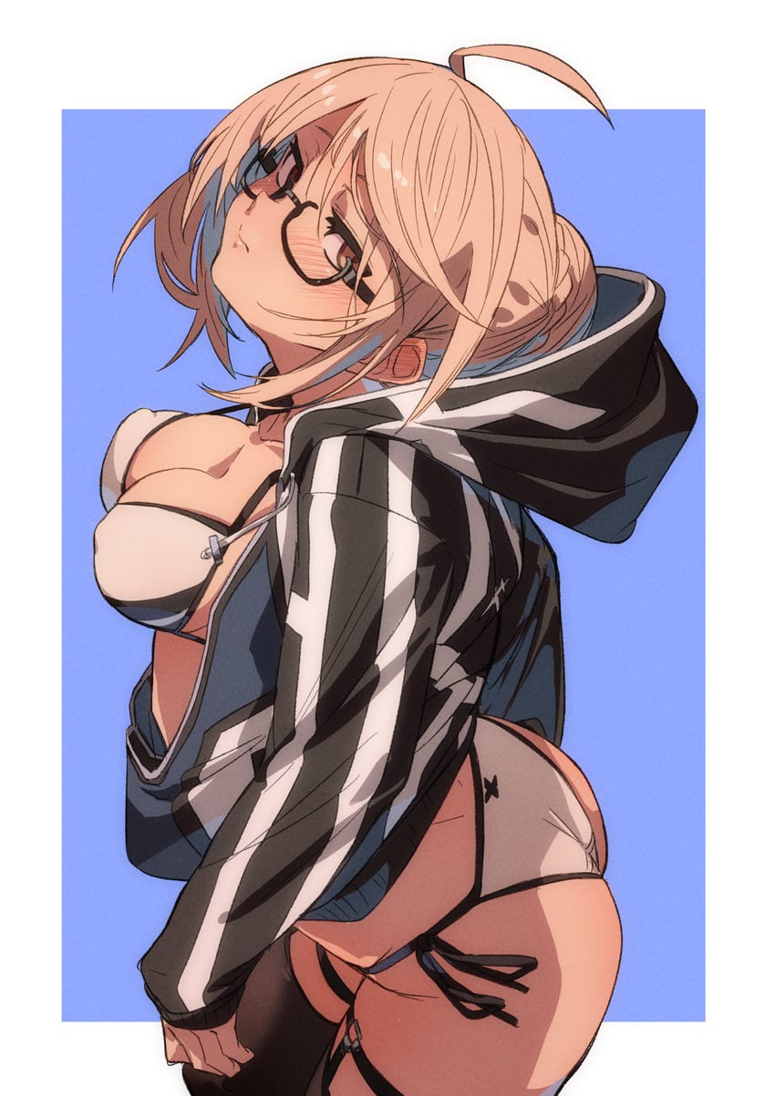 artoria pendragon and mysterious heroine x alter (fate and 1 more) drawn by fu-ta