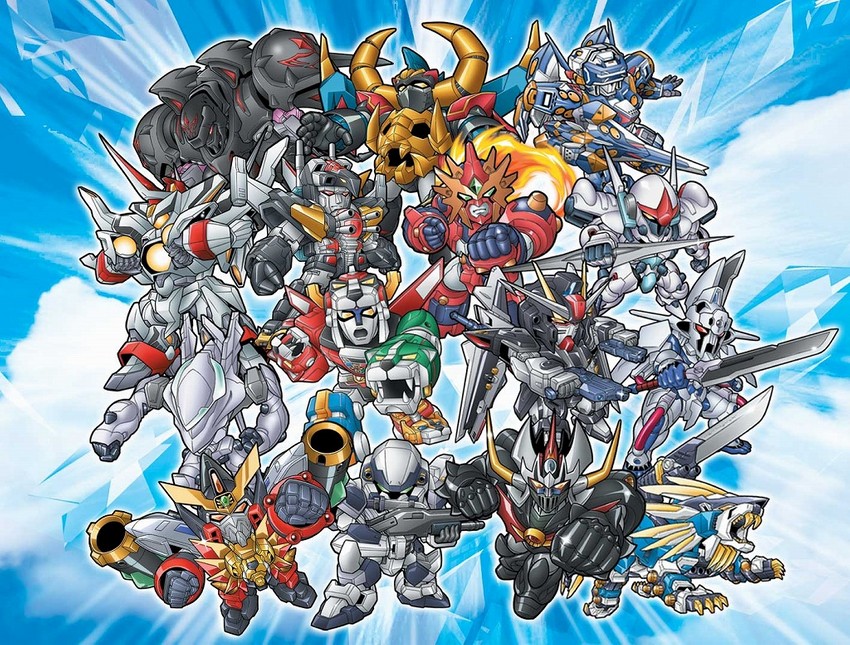 gaogaigar, mazinkaiser, zeorymer, temjin, golion, and 13 more (gundam and 24 more) drawn by fujii_daisei_(artist)