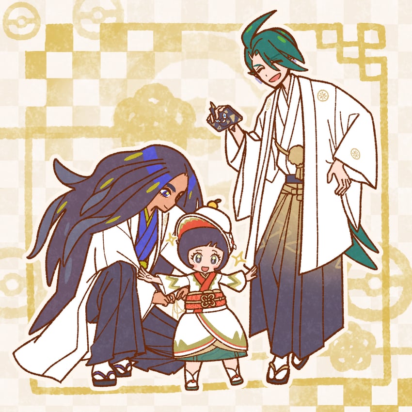 rotom, rika, rotom phone, geeta, and poppy (pokemon and 2 more) drawn by mizutora_zamasu