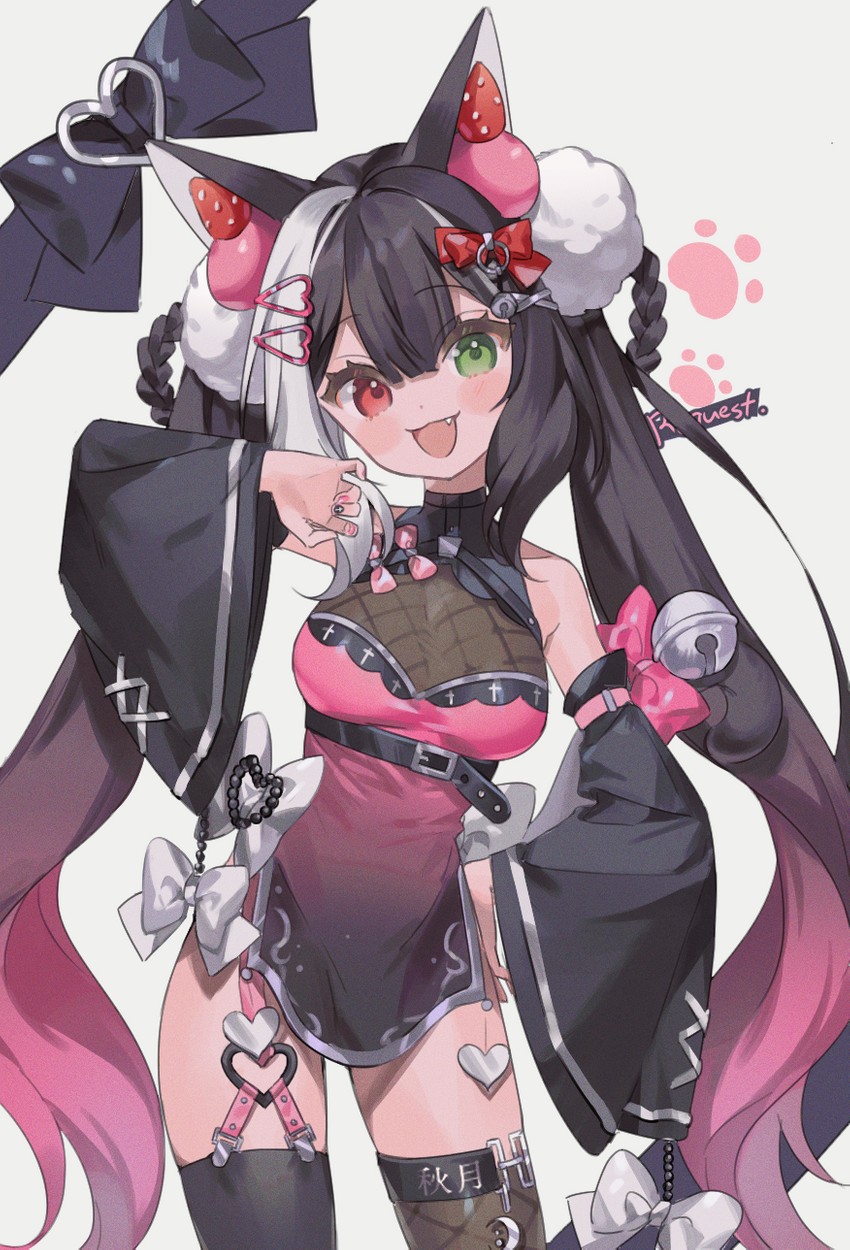 qiu yue (indie virtual youtuber) drawn by juju_(jelly_fever)