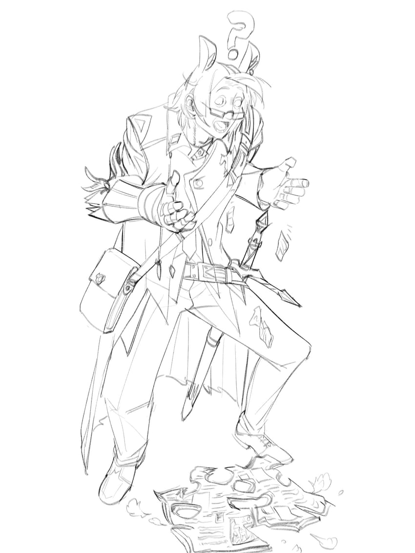 mlynar (arknights and 1 more) drawn by hitobashira_(1746164306)