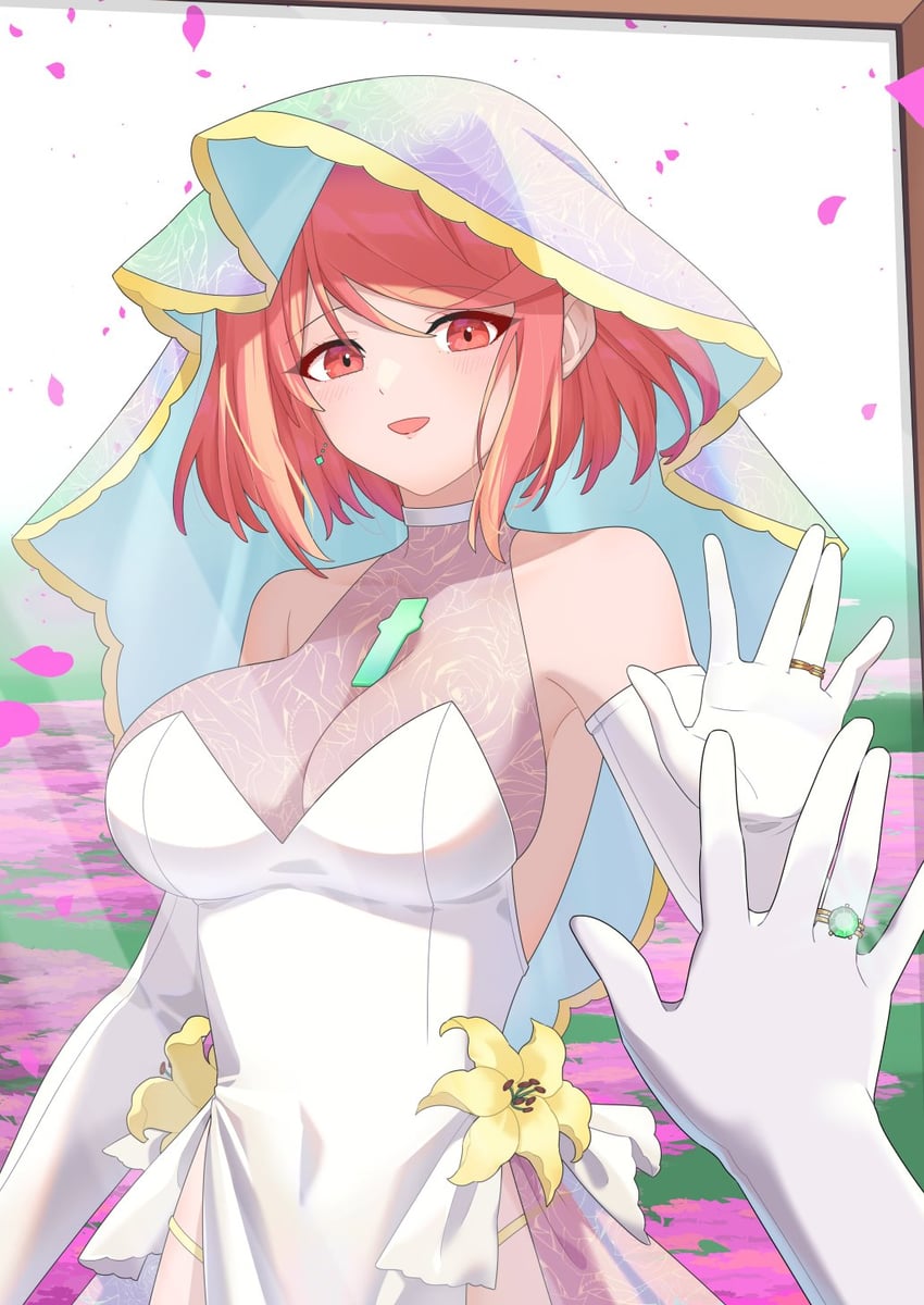 pyra (xenoblade chronicles and 1 more) drawn by hehe_jun