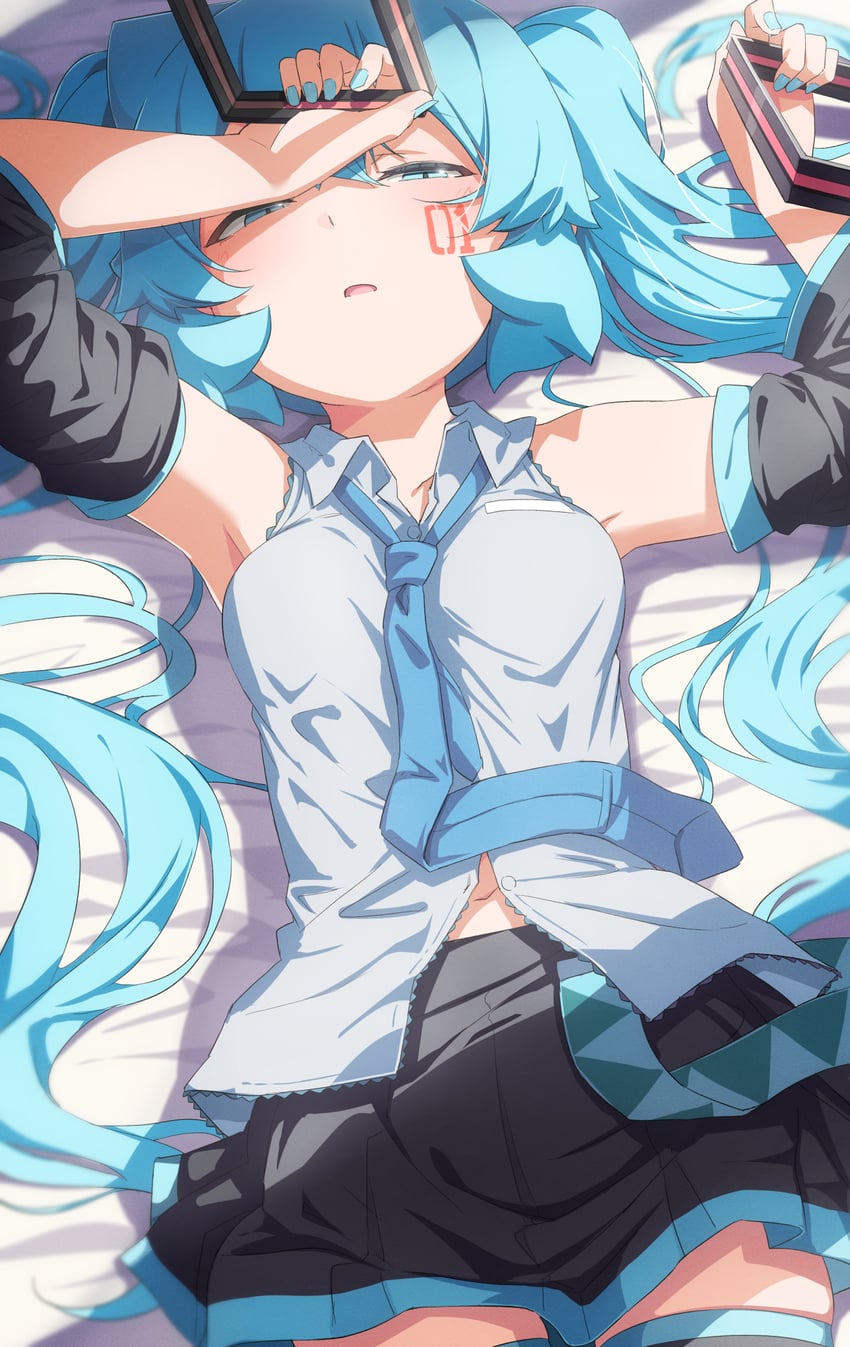 hatsune miku (vocaloid) drawn by abmayo