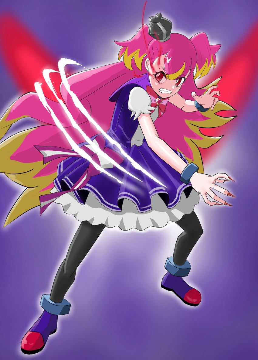 inukai komugi and cure wonderful (precure and 1 more) drawn by jszm7333_kobo