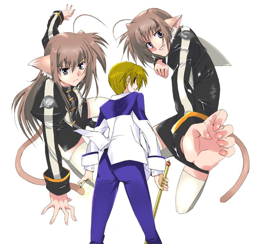 lieselotte, liesearia, and gil graham (lyrical nanoha and 2 more)