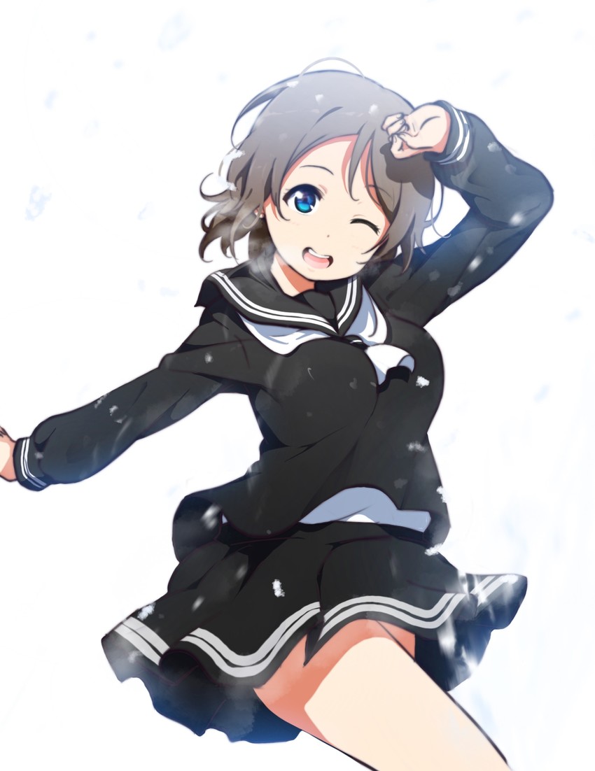 watanabe you (love live! and 1 more) drawn by icehotmilktea