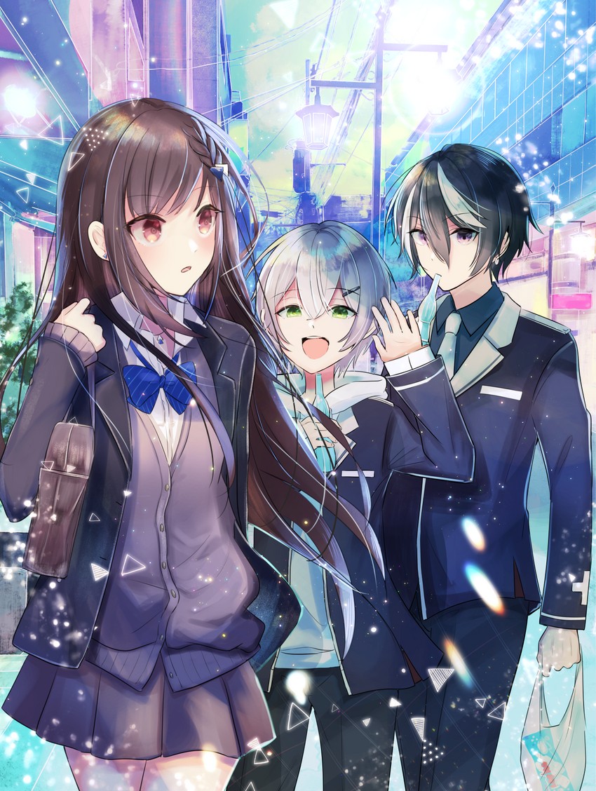 doumyouji cocoa, doumyouji haruto, and kazami ryou (riot music and 1 more) drawn by thi_fure