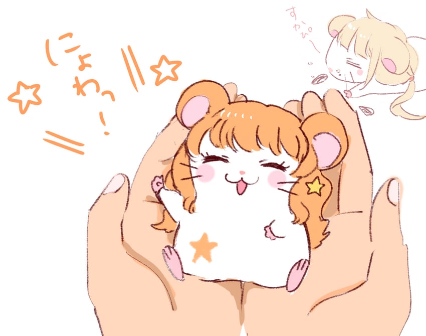 futaba anzu and moroboshi kirari (idolmaster and 1 more) drawn by hogehogemoji06