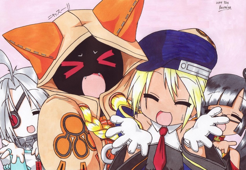noel vermillion, nu-13, taokaka, and litchi faye ling (lucky star and 1 more) drawn by banpaiyu