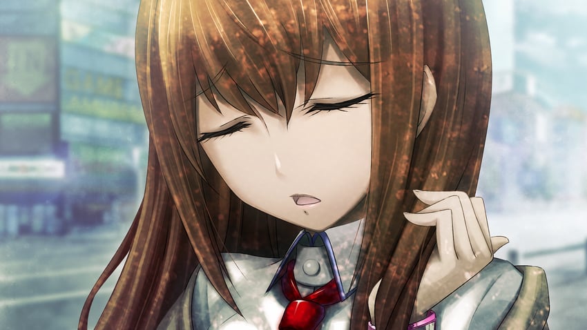 makise kurisu (steins;gate and 1 more) drawn by huke