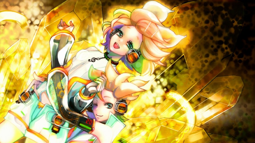 kagamine rin and kagamine len (vocaloid) drawn by dante_itou