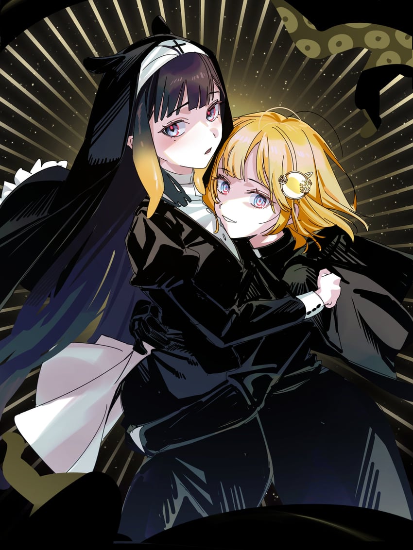 ninomae ina'nis and watson amelia (hololive and 1 more) drawn by yomosaka