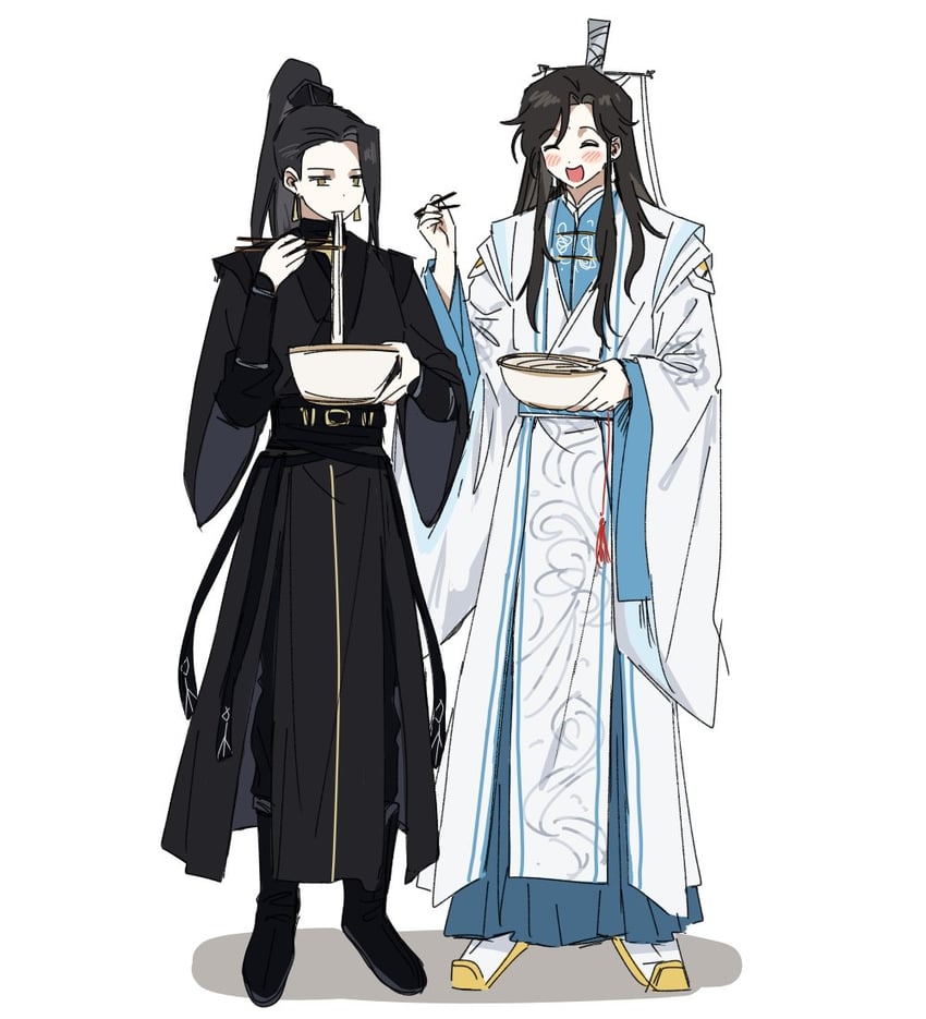 shi qingxuan and ming yi (tianguan cifu) drawn by bujang
