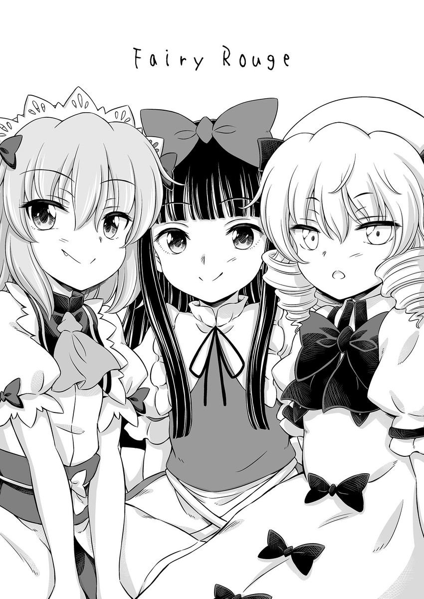 star sapphire, luna child, and sunny milk (touhou) drawn by hirasaka_makoto