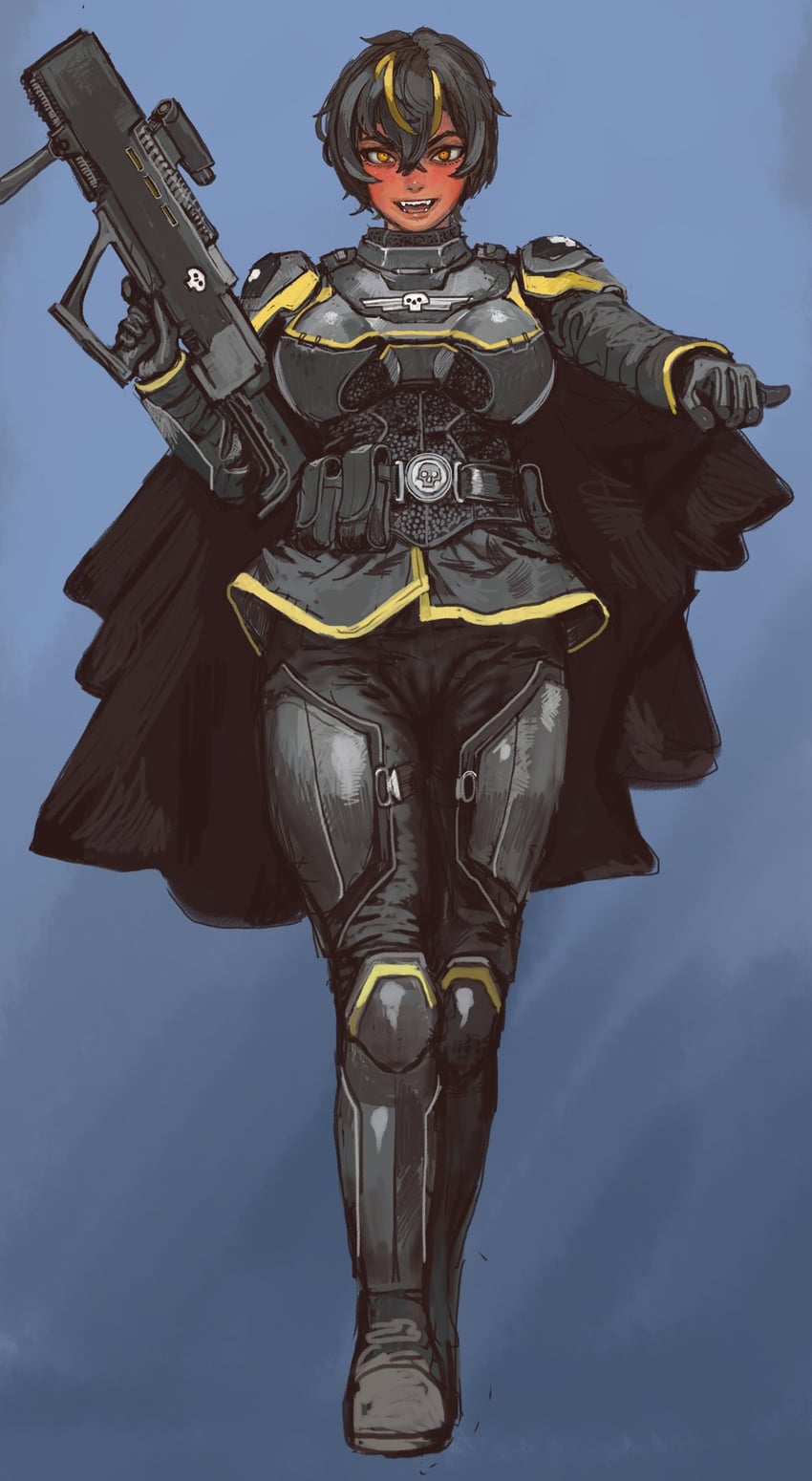 helldiver (original and 1 more) drawn by mossacannibalis