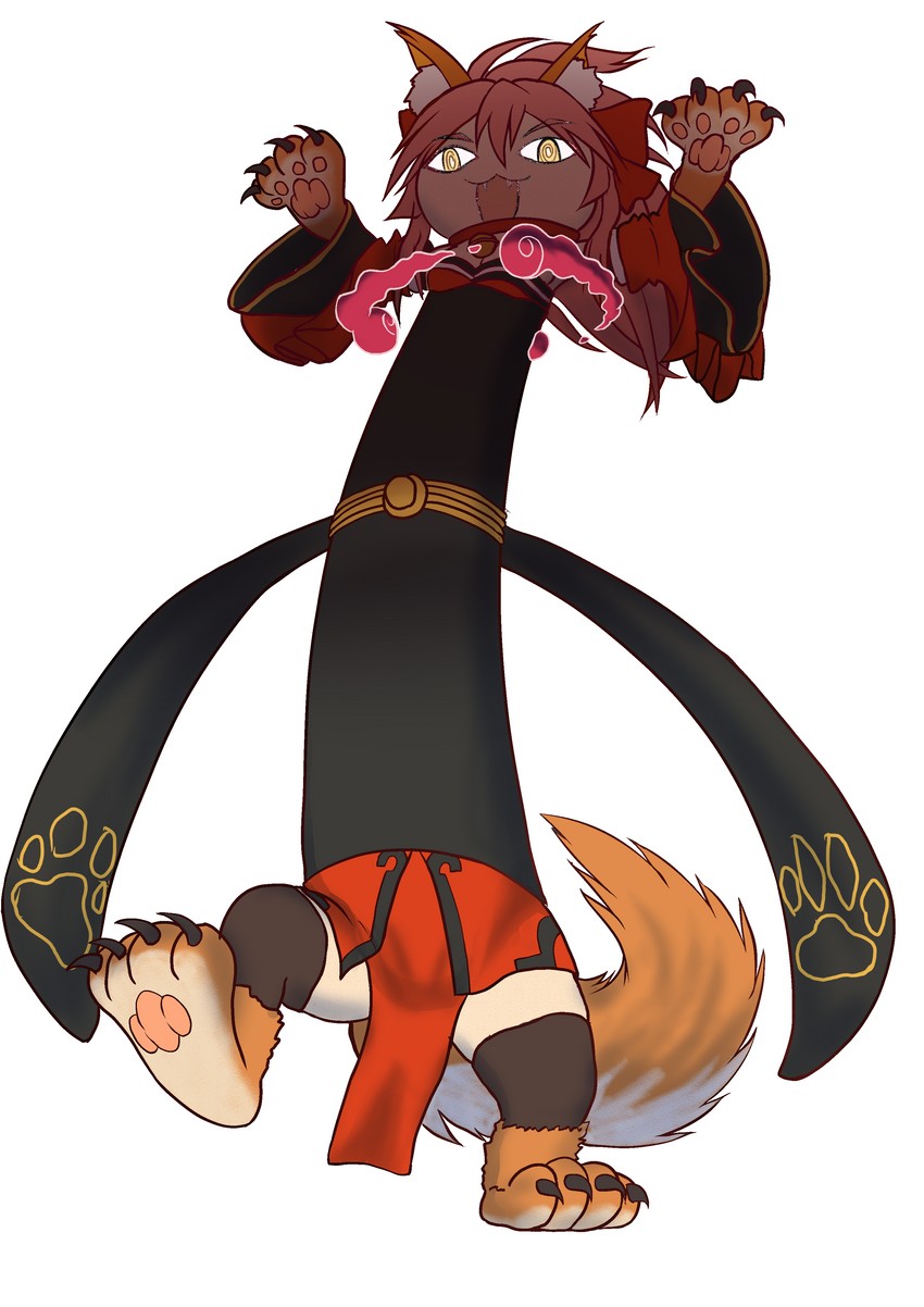tamamo, tamamo cat, meowth, and gigantamax meowth (fate and 3 more) drawn by auglish