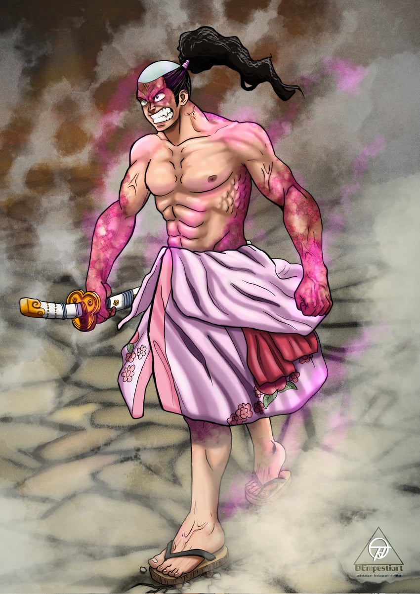 kouzuki momonosuke (one piece) drawn by empestiart