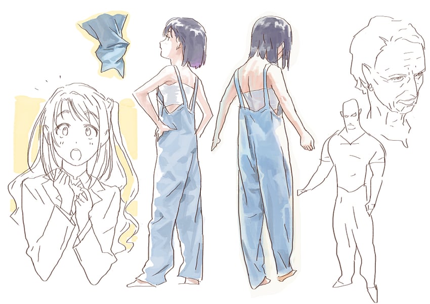 shimamura uzuki and suride miku (idolmaster and 2 more) drawn by matsuo_yuusuke