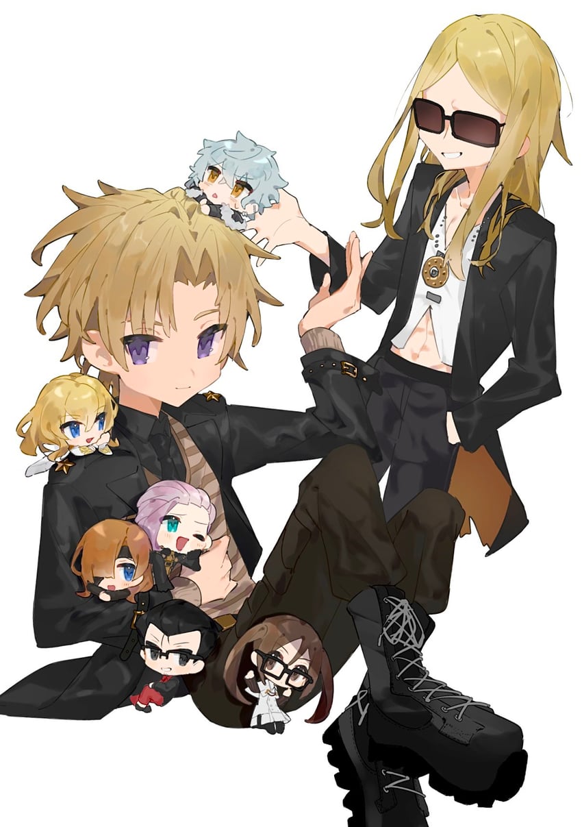 yu mei-ren, tezcatlipoca, kadoc zemlupus, kirschtaria wodime, daybit sem void, and 4 more (fate and 1 more) drawn by takumi_(hkhkgohan)