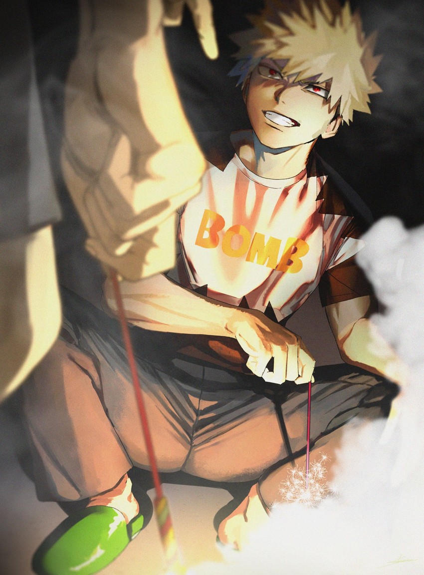 bakugou katsuki (boku no hero academia) drawn by shoco_(sco_labo)