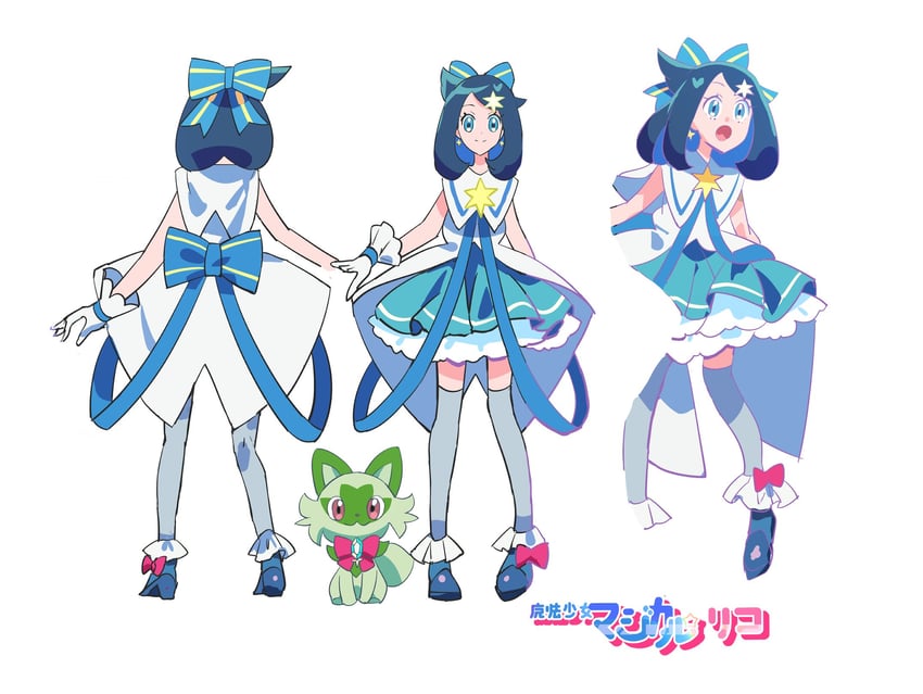 sprigatito and liko (pokemon and 1 more) drawn by noah_(nowlifeyell)
