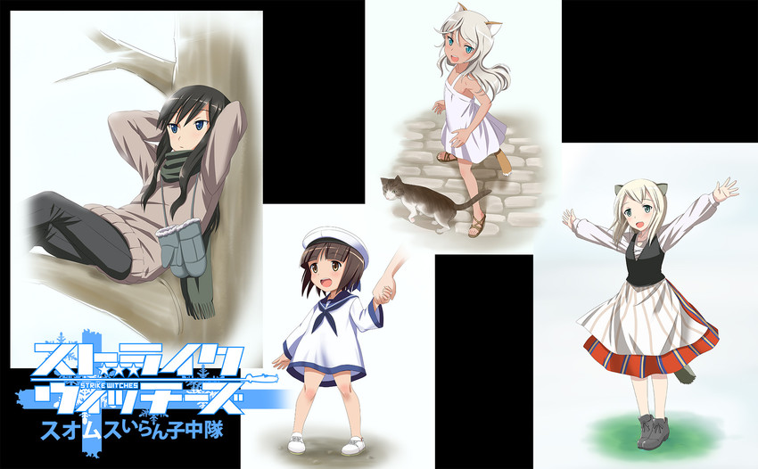 elizabeth f. beurling, elma leivonen, sakomizu haruka, and giuseppina ciuinni (world witches series and 1 more) drawn by kaneko_(novram58)