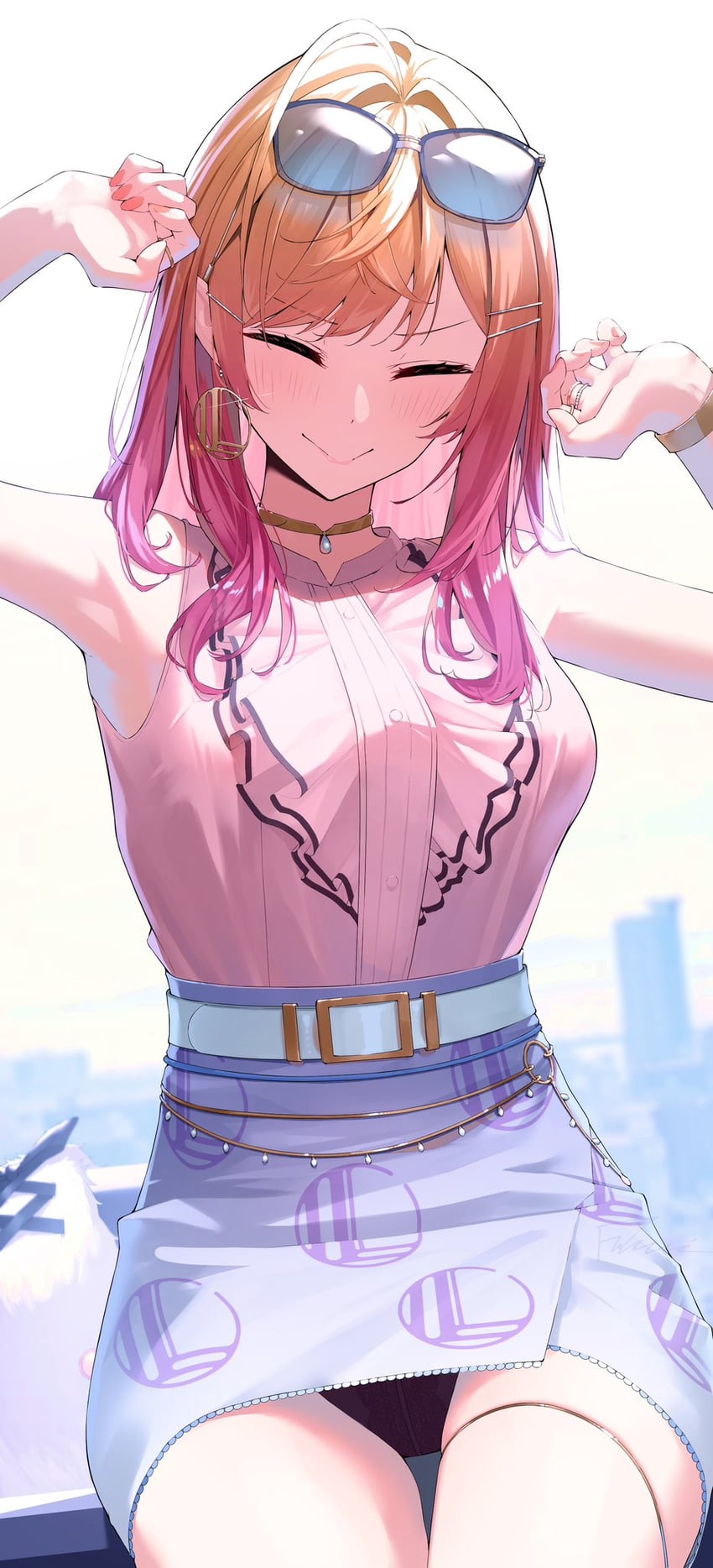 ichijou ririka (hololive and 1 more) drawn by fukuiii0110