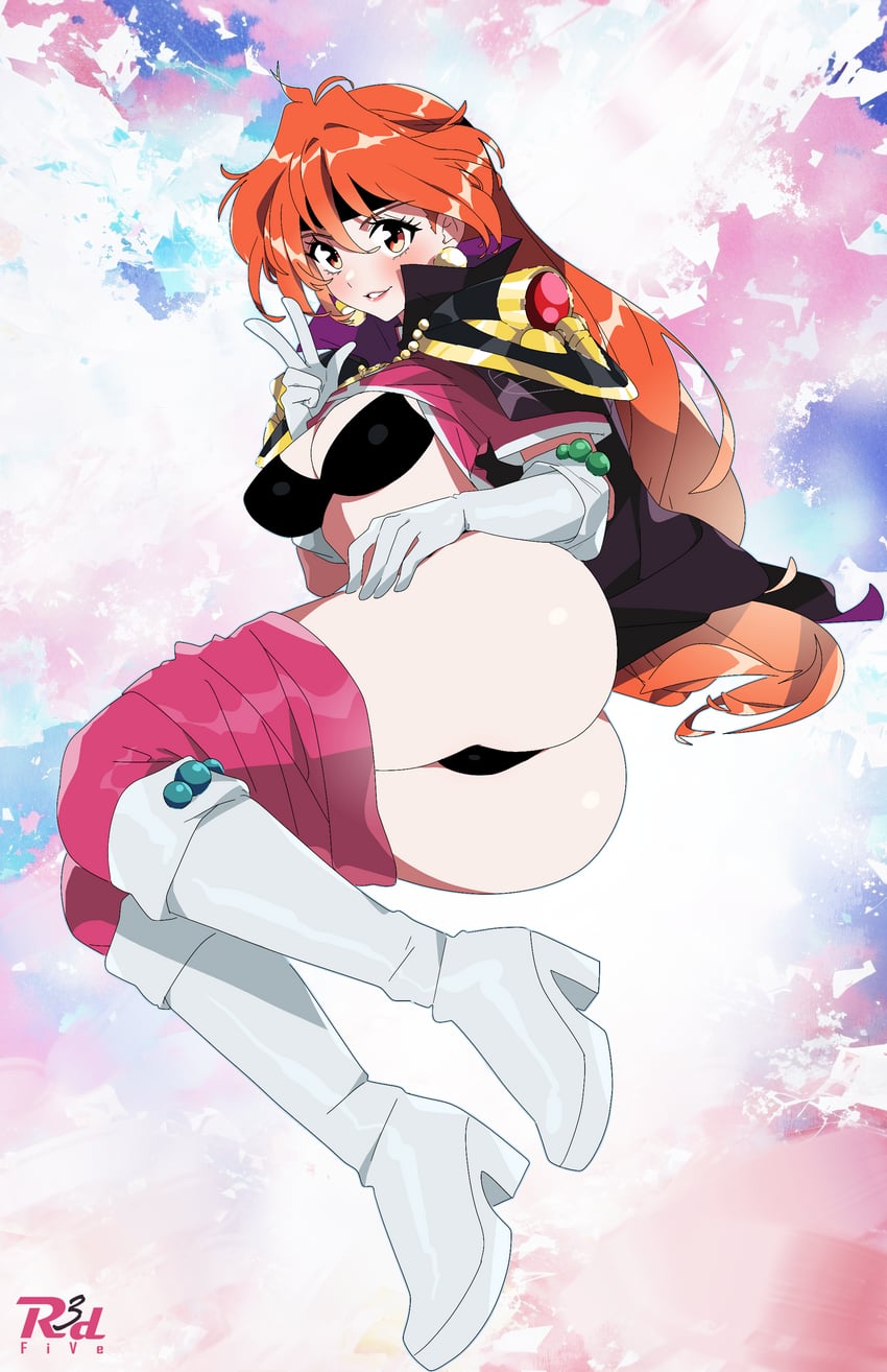 lina inverse (slayers) drawn by r3dfive
