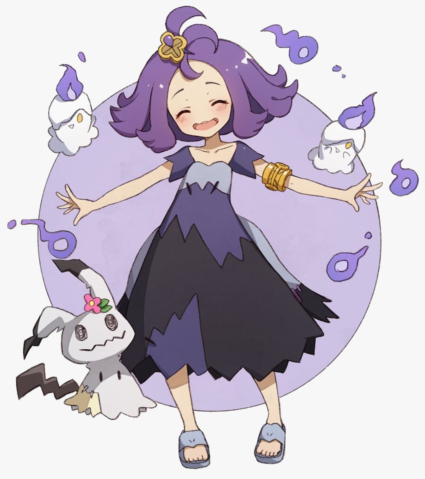 mimikyu, litwick, and acerola (pokemon and 1 more) drawn by lunia