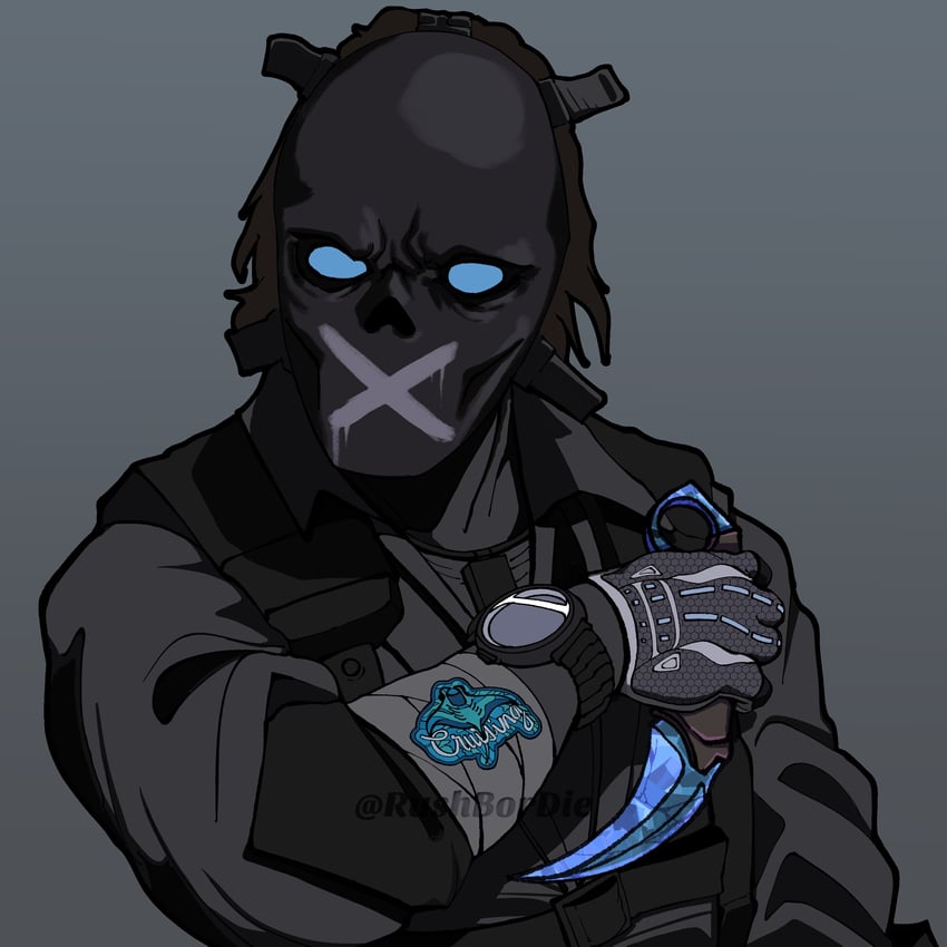 sir bloody silent darryl (counter-strike and 1 more) drawn by hugo_(rushbordie)