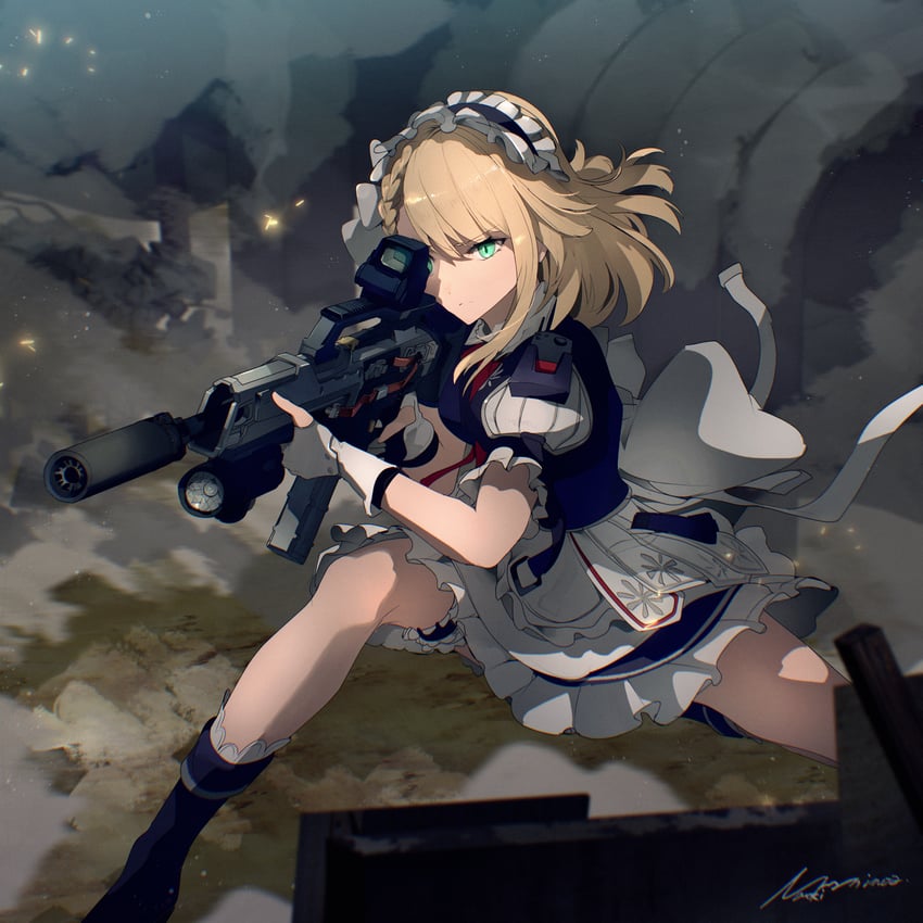 g36 and centaureissi (girls' frontline and 1 more) drawn by mineta_naoki