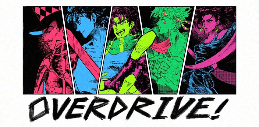 joseph joestar, caesar anthonio zeppeli, jonathan joestar, lisa lisa, and will anthonio zeppeli (jojo no kimyou na bouken and 2 more) drawn by jocold3000