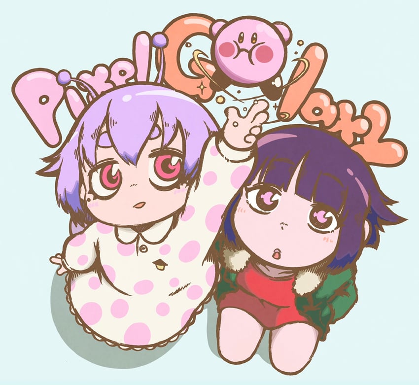 kirby and snailchan (kirby and 1 more) drawn by appleq