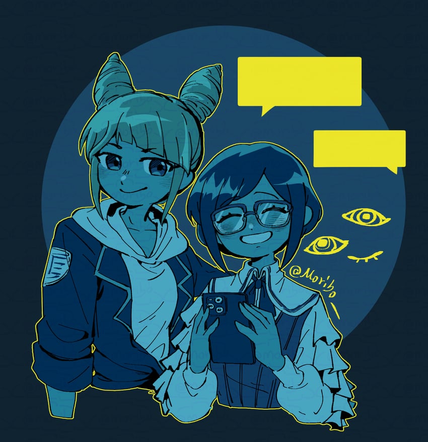 fukurai azami and jasmine (toshi densetsu kaitai center) drawn by moribo