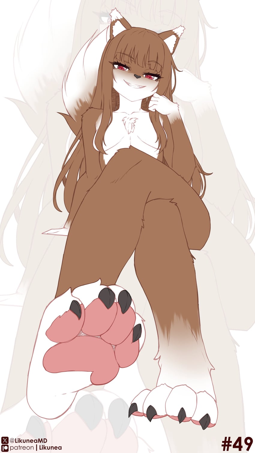 holo (spice and wolf) drawn by likunea