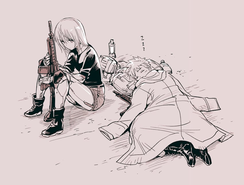 blau and rainy (mechanical buddy universe) drawn by kato_takuji